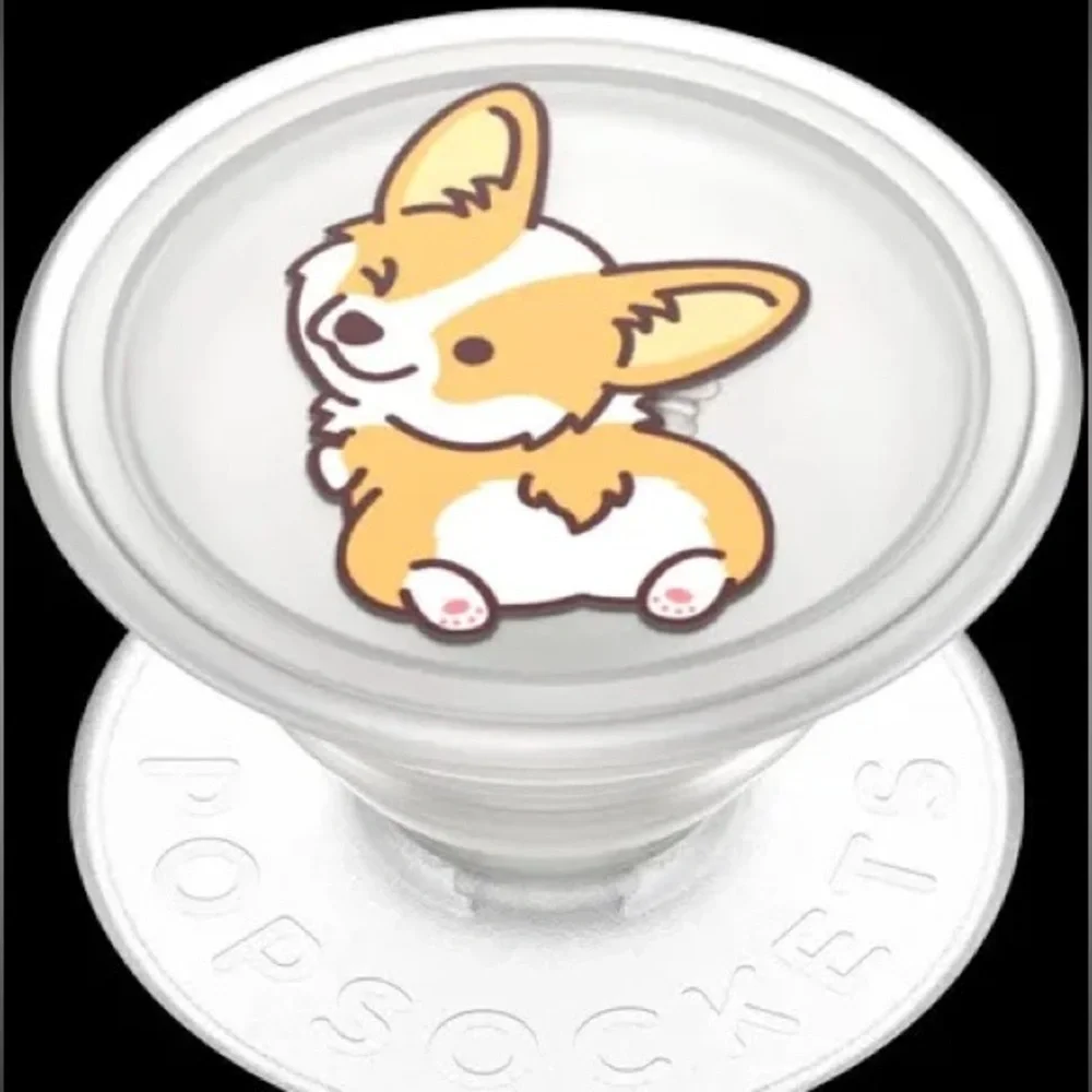 Cheeky Corgi Plant Based- PopSocket-Pop Grip-New